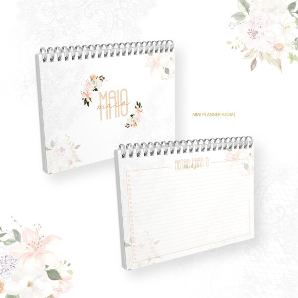 Mini Planner A6 - Mamãe / Vovó Floral - Arquivo Digital