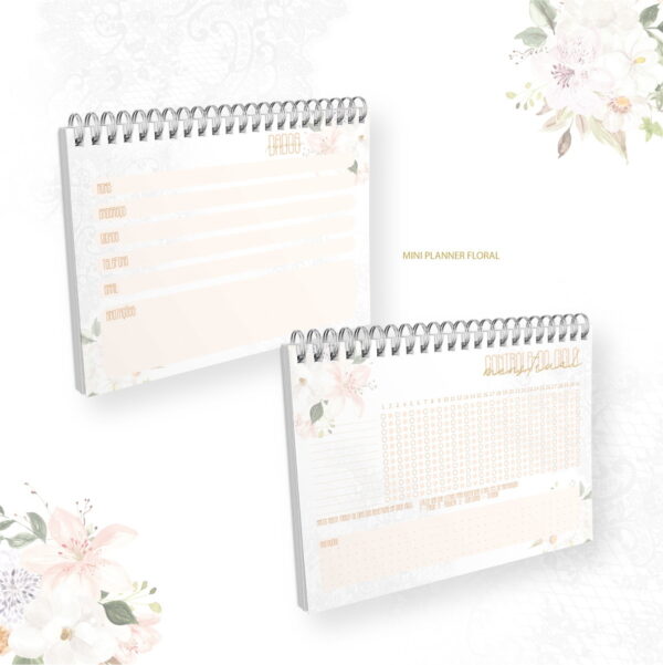 Mini Planner A6 - Mamãe / Vovó Floral - Arquivo Digital
