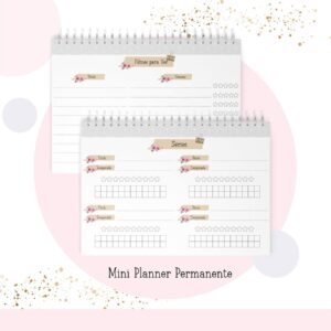 Mini Planner A6 Permanente Professora - Arquivo Digital