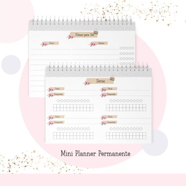 Mini Planner A6 Permanente Professora - Arquivo Digital