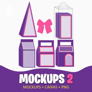 Mockups Caixas Papelaria Festas 2 - Arquivo Digital