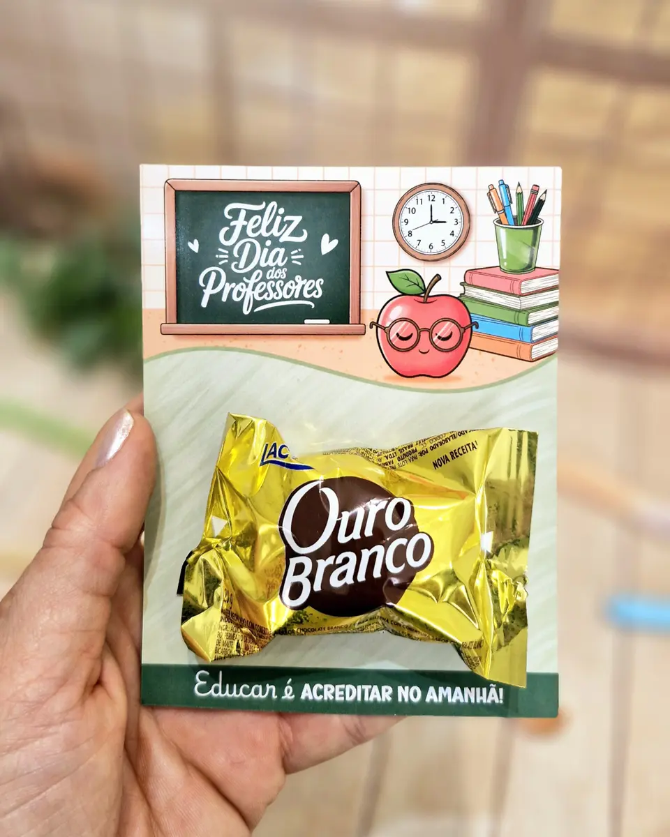Modelo Card Bombom Dia dos Professores para Impressão 5 Modelo Card Bombom Dia dos Professores para Impressão