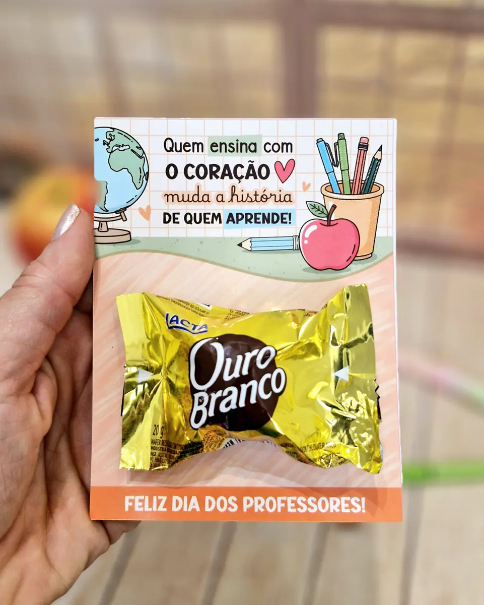 Modelo Card Bombom Dia dos Professores para Impressão 6 Modelo Card Bombom Dia dos Professores para Impressão