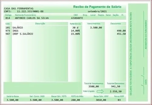 Modelo Holerite Comprovante De Renda Editável Excel 2 Modelo Holerite Comprovante De Renda Editável Excel - Imagem 2