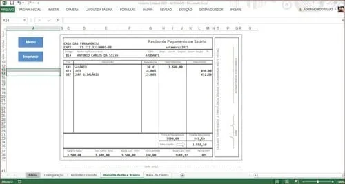 Modelo Holerite Comprovante De Renda Editável Excel 5 Modelo Holerite Comprovante De Renda Editável Excel - Imagem 5