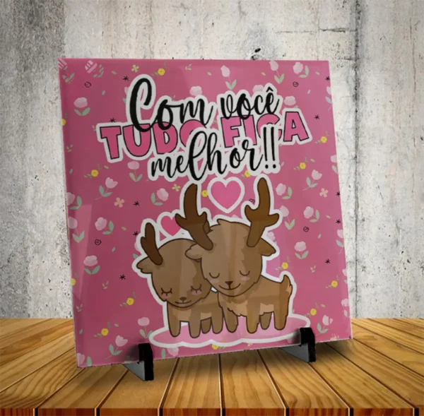 Modelos Personalizáveis para Azulejos de Amor