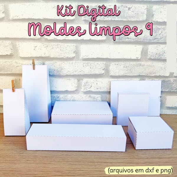 Moldes Limpos Caixinhas - Arquivo Digital