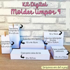 Moldes Limpos Caixinhas - Arquivo Digital