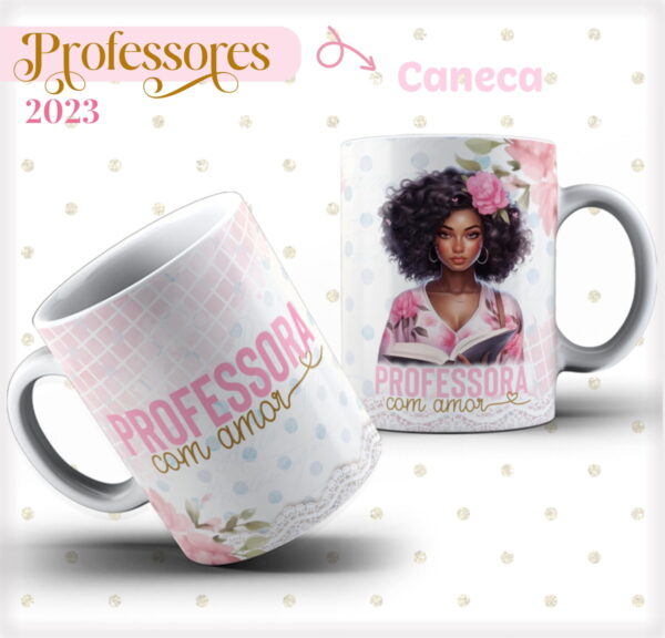 Pack 04 Artes Canecas Dia dos Professores - Arquivo Digital
