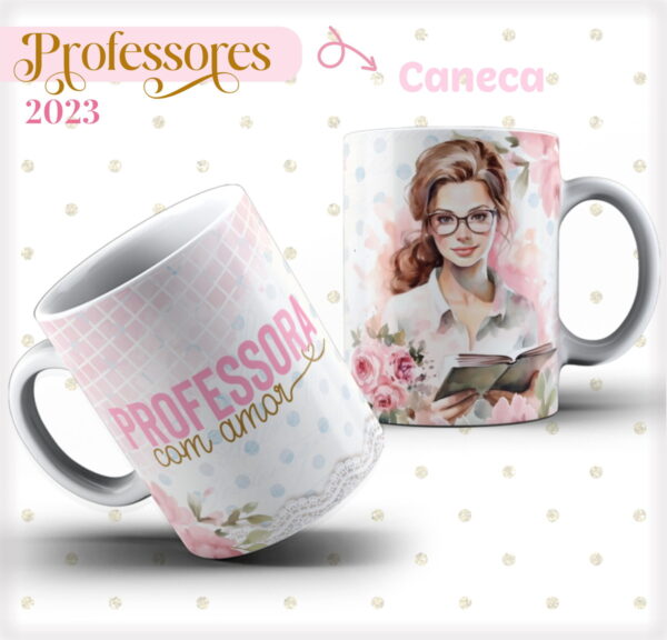 Pack 04 Artes Canecas Dia dos Professores - Arquivo Digital