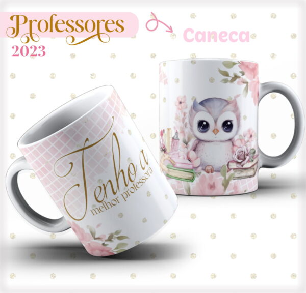Pack 04 Artes Canecas Dia dos Professores - Arquivo Digital