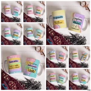 Pack 20 Canecas Profissões Femininas - Arquivo Digital