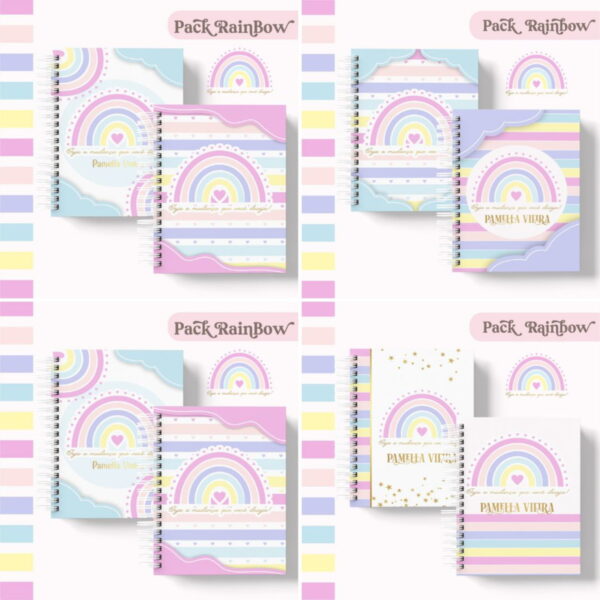 Pack Agenda e Planner Rainbow 2023 - Arquivo Digital