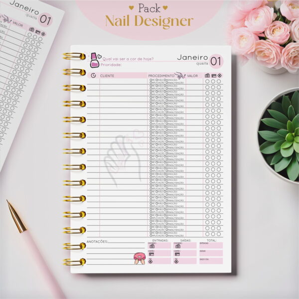 Pack Agendamentos Nail Designer 2025