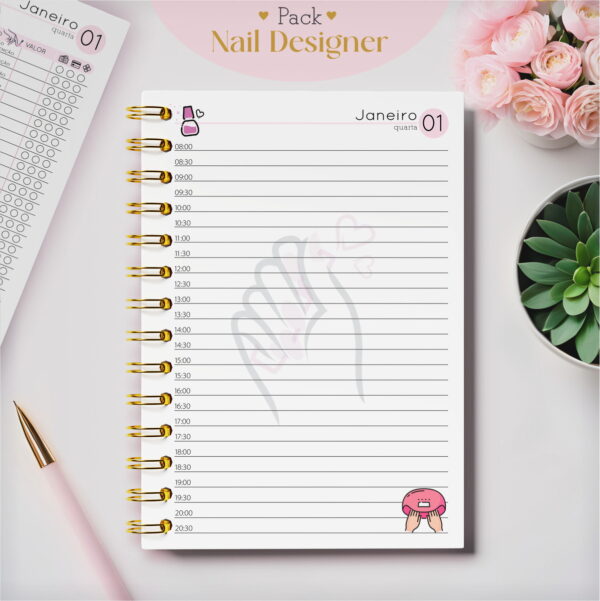 Pack Agendamentos Nail Designer 2025