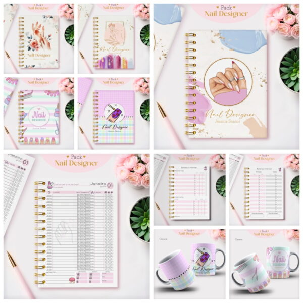 Pack Agendamentos Nail Designer 2025