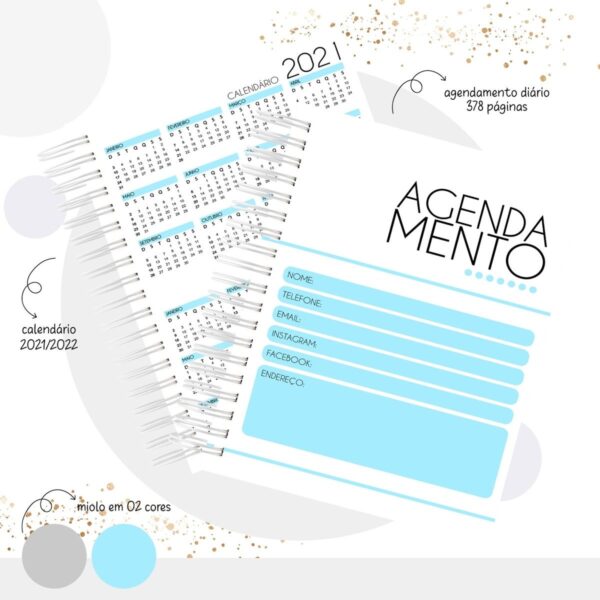 Pack Agendas Agendamentos Masculinos - Arquivo Digital