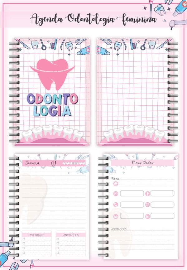 Pack Agendas Profissões - Arquivo Digital