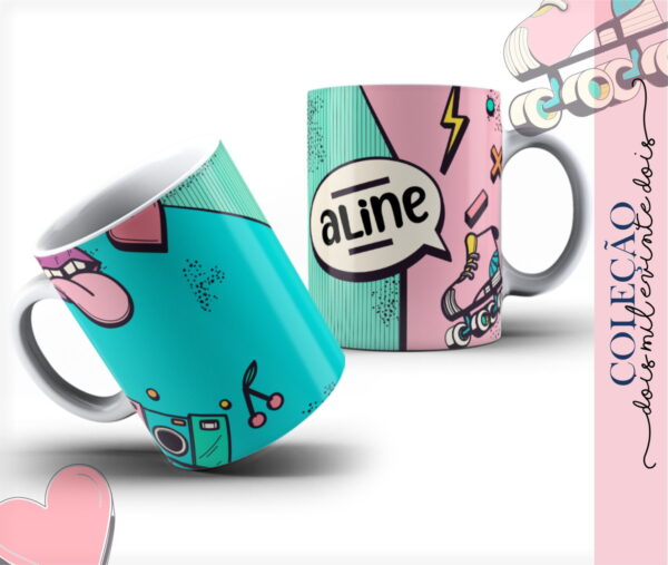 Pack Arte Caneca Feminina 2022 - Arquivo Digital