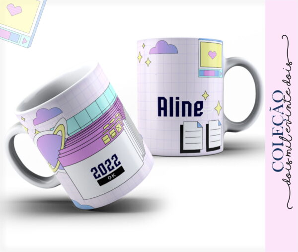 Pack Arte Caneca Feminina 2022 - Arquivo Digital