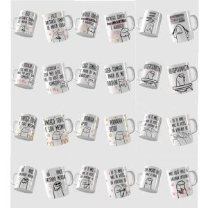 Pack Artes Bento Flork Canecas 83 Arquivos Cdr E Png
