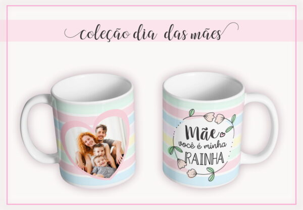 Pack Artes Canecas Dia das Mães - Arquivo Digital