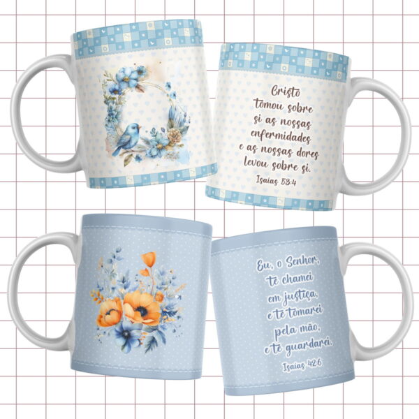 Pack Artes Canecas Versiculos Biblicos - Arquivo Digital