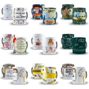 Pack Artes Sublimação Caneca Dia Dos Professores Cdr Png Jpg