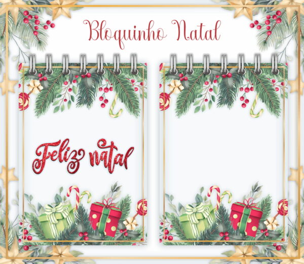 Pack Bloquinhos de Anotações Natal - Arquivo Digital