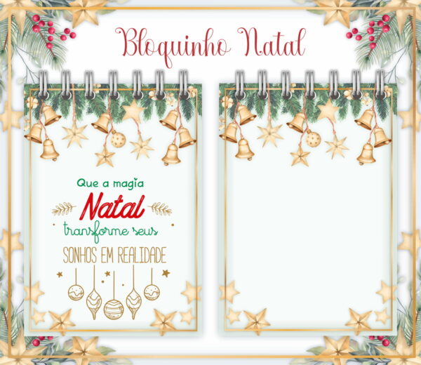 Pack Bloquinhos de Anotações Natal - Arquivo Digital