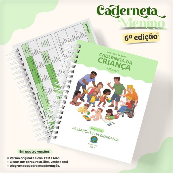 Pack Caderneta de Saúde 6 Edição - Arquivo Digital