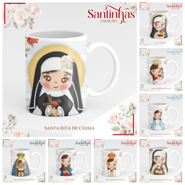 Pack Cadernos Santinhas - Arquivo Digital