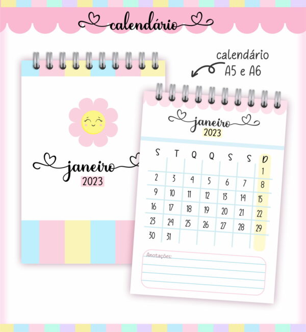 Pack Calendários 2023 - Arquivo Digital