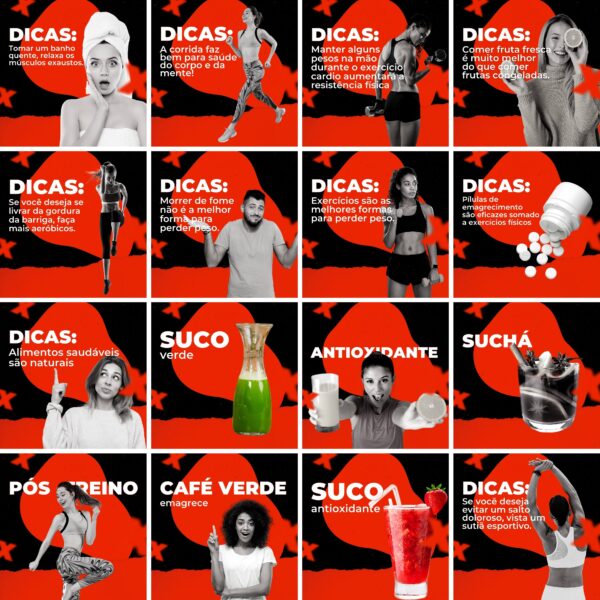 Pack Canva Academia Personal Trainer 200 Modelos Editáveis+ Legendas