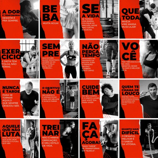 Pack Canva Academia Personal Trainer 200 Modelos Editáveis+ Legendas