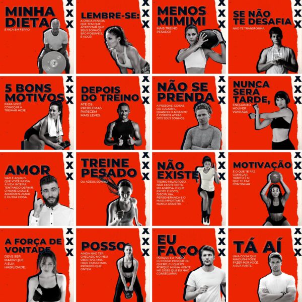 Pack Canva Academia Personal Trainer 200 Modelos Editáveis+ Legendas