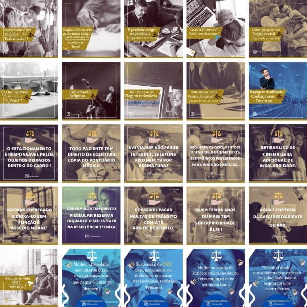 Pack Canva Advogado 3.0 50 Modelos Editáveis+ Bônus