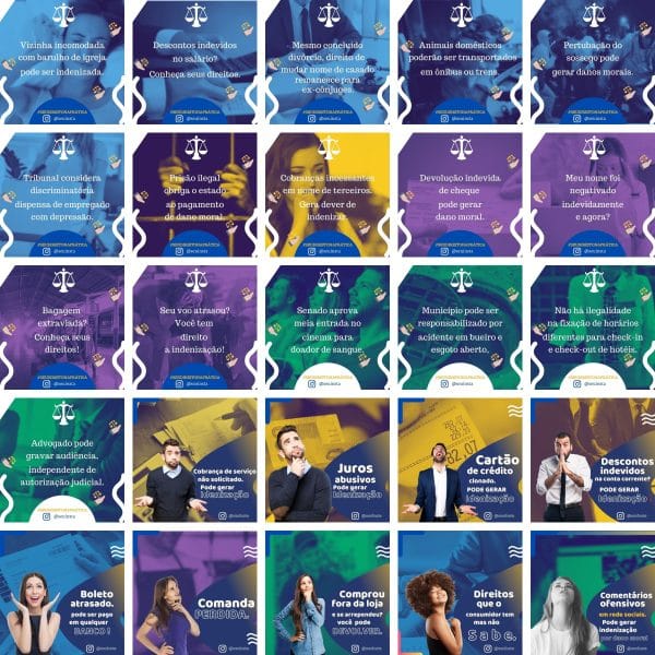 Pack Canva Advogado 3.0 50 Modelos Editáveis+ Bônus