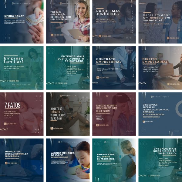 Pack Canva Advogado 40 Modelos Editáveis+ Bônus