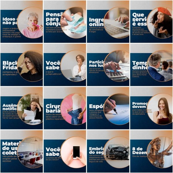 Pack Canva Advogado Advocacia 200 Modelos Editáveis+ Legendas