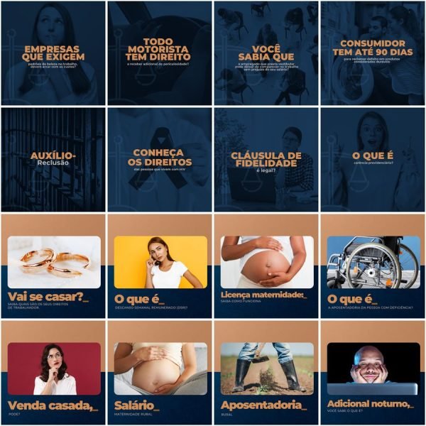 Pack Canva Advogado Advocacia 200 Modelos Editáveis+ Legendas