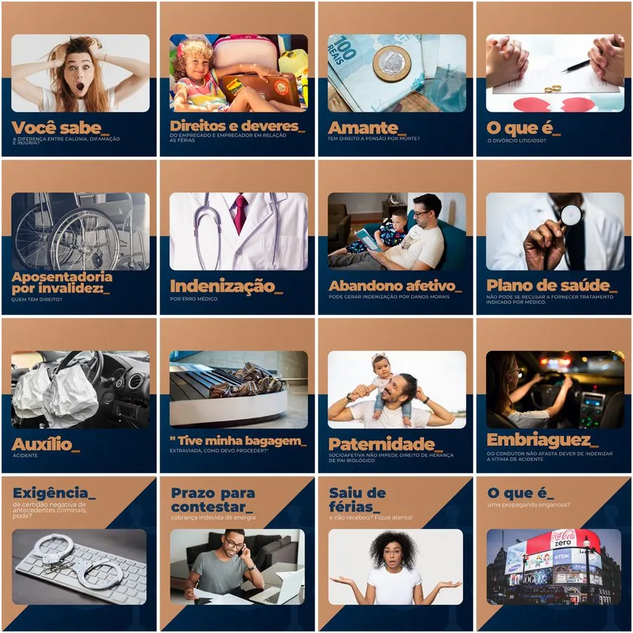 Pack Canva Advogado Advocacia 200 Modelos Editáveis+ Legendas