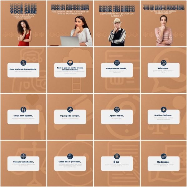 Pack Canva Advogado Advocacia 200 Modelos Editáveis+ Legendas