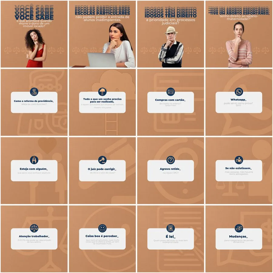 Pack Canva Advogado Advocacia 200 Modelos Editáveis+ Legendas