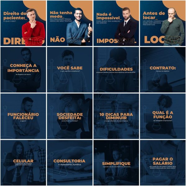 Pack Canva Advogado Advocacia 200 Modelos Editáveis+ Legendas