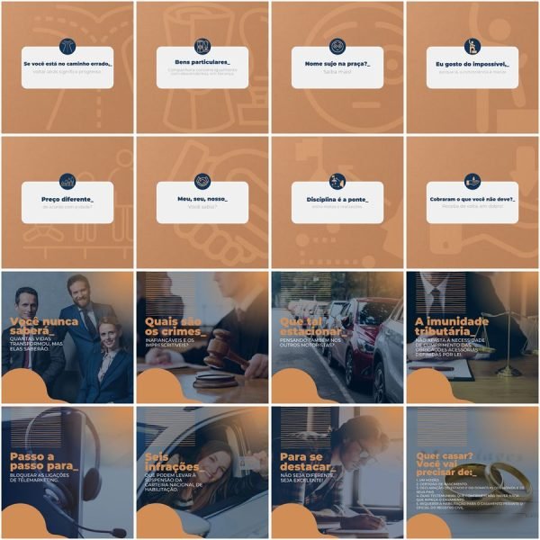Pack Canva Advogado Advocacia 200 Modelos Editáveis+ Legendas
