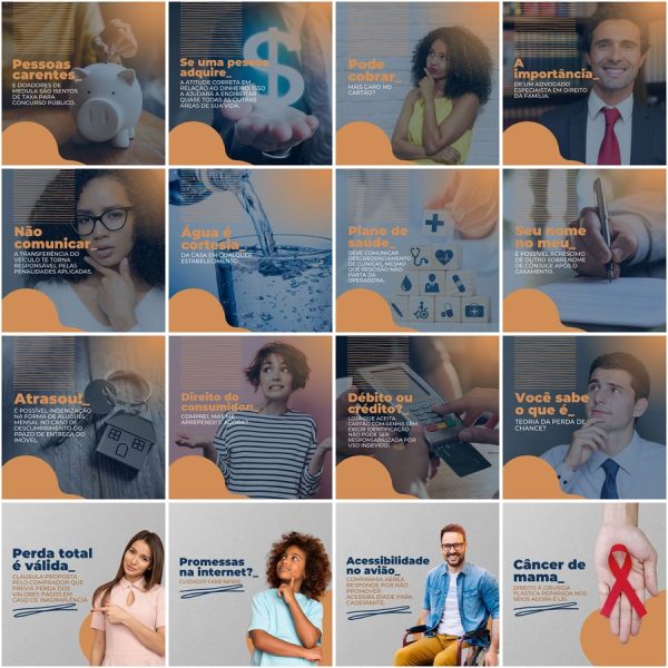 Pack Canva Advogado Advocacia 200 Modelos Editáveis+ Legendas