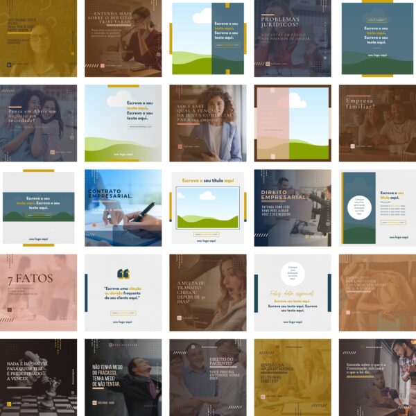 Pack Canva Advogados 450 Modelos Editáveis+ Bônus