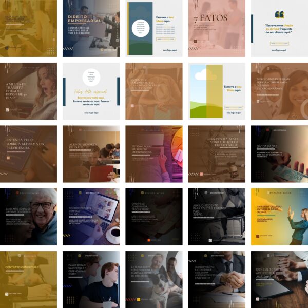 Pack Canva Advogados 450 Modelos Editáveis+ Bônus