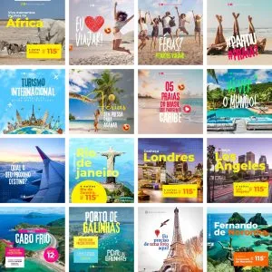Pack Canva Agência de Turismo 35 Modelos Editáveis+ Bônus 7 Pack Canva Agência de Turismo 35 Modelos Editáveis+ Bônus
